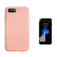 iPhone7 8 軟式液態矽膠手機保護殼 買殼送膜