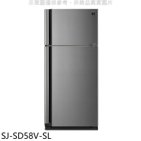 SHARP夏普【SJ-SD58V-SL】583公升雙門變頻冰箱(含標準安裝)