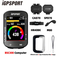 IGPSPORT BSC300 Bike GPS Computer Wireless Bike Odometer Navigation Speed Cadence Sensor IPX6 Waterproof Bicycle Computer