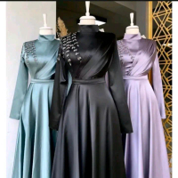 halwa dress-Gaun muslimah- gaun kondangan -
