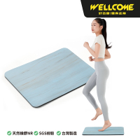 《好吉康Well-Come》超慢跑萬用墊-12mm 多層止滑 臺灣製 水墨淺藍