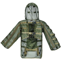 Ghillie Suits by ROCOTACTICAL Sniper Coats Airsoft Sniper Hoods with Built-in Hydration Bladder Carrier (Hydration Compatible)