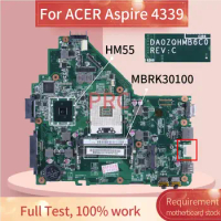 4339 For ACER Aspire Laptop Motherboard DA0ZQHMB6C0 MBRK306001 Notebook Mainboard HM55 DDR3