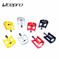 Litepro Hollow Bearing 412 Pedals MTB Road Bike Aluminum Alloy Pedal For Brompton Folding Bicycle