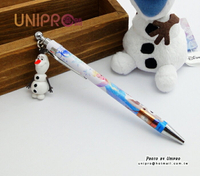 【UNIPRO】迪士尼 冰雪奇緣 FROZEN 雪寶 Olaf 艾莎 Elsa 自動原子筆 雪寶吊飾 雪寶筆