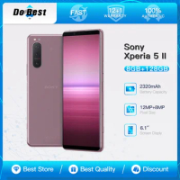 Original Sony Xperia 5 II A002SO 5G Mobile Phone 6.1'' 8GB RAM 128GB ROM NFC 12MP*3 Snapdragon 865 Octa Core Android CellPhone