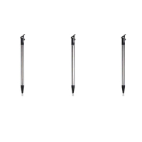 3X Pen Tapping Screen Metal Telescopic Pen Stylus Pen For New Nintendo 3DS LL / XL