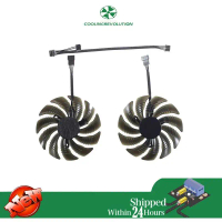 พัดลมระบายความร้อน 88 มม. รุ่น T129215SU PLD09210S12HH แรงดันไฟฟ้า 12 โวลต์ ขั้วต่อ 4 ขา สำหรับการ์ด