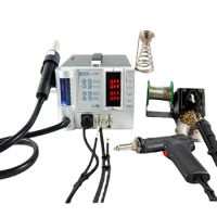 New Product AOYUE 2703A+ Hot Air Soldering Station Hot Air Gun Multi-fonction 4 In 1 Lead-free Soldering Iron Smoke Absorber