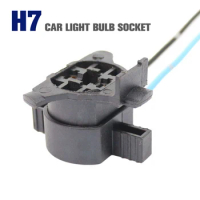 1Pc Car Bulb Socket Lamp Holder H7 Car Light Bulb Socket Triangle Circle