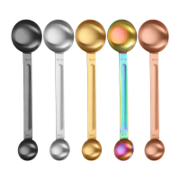 430 stainless steel dual-purpose measuring spoon, in-stock baking measuring spoon, coffee bean spoon
