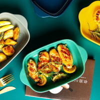【特價清倉】芝士焗飯菜盤子家用陶瓷烤盤烤箱用創意網紅餐具