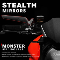 Stealth Mirrors for DUCATI Monster 937 Monster1200 Accessories Monster1200R Monster1200S Monster 1200 Rearview Mirror Monster