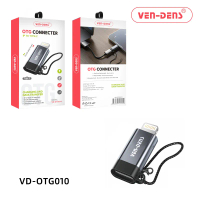 VEN-DENS OTG010 Lightning M 轉 TYPE-C F 轉接器 黑色 (V010)