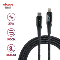 Vivan Display Cable Type C to Lightning iPhone 3A VCL100 Smart Digital LED VCL