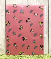 【震撼精品百貨】Micky Mouse_米奇/米妮 ~日本迪士尼Disney A4資料夾含夾鏈袋-紅*04411
