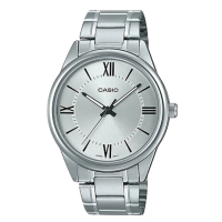 【CASIO 卡西歐】指針男錶 不鏽鋼錶帶 生活日常防水(MTP-V005D-7B5)