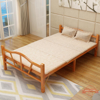 折疊床竹床單人雙人午休簡易午睡實木板成人家用1.2米1.5硬板涼床