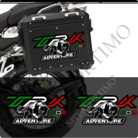 For Benelli TRK502 TRK 502 Adventure Motorcycle Trunk Luggage Cases Box Panniers Aluminium Top Side Stickers Decal