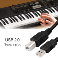 Professional 61-key Keyboard Connectors USB 2.0 Cable Silver-plated Fit for Casio CTK-2400 CTK-4400 CTK-6200 61-key Keyboard