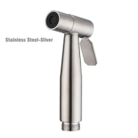 Handheld Bidet Sprayer Set 304 Stainless Steel Spray Gun Shower Handheld Toilet Bidet Faucet Sprayer Shower Nozzle Self Cleaning
