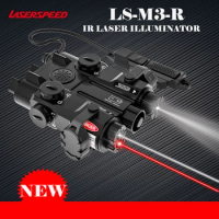 Laserspeed-M3 Visible Red and Infrared Aiming Laser with IR Illuminator, Hunting Laser Pointer, 2024