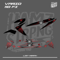Striping Transparan Vario 110 FI Satanic Medusa 666