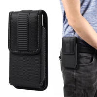 Magnetic Flip Phone Bag For OnePlus 11R 11 10T 8 9 10 Pro 5G Oxford Cloth Leather Case Waist Pouch For Oneplus Ace 2V Pro Racing