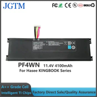 JGTM Replacement Laptop Battery PF4WN Genuine Battery For Hasee KINGBOOK U45A1 U47T1 U43E1 U43S1 Series 11.4V 4100mAh