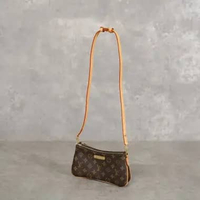 Tas LOUIS VUITTON LV POCHETTE LIV ECLIPSE BROWN SHOULDER BAG 100% ORIGINAL 21X3X13CM