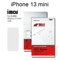 【iMos】3SAS系列保護貼 iPhone 13 mini (5.4吋) 正面 背面 超潑水、防污、抗刮
