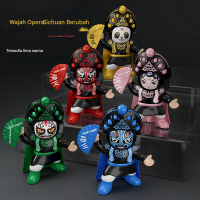 【COD】Boneka pengubah wajah opera Sichuan/mainan pengubah wajah/hiasan boneka topeng opera Peking/had