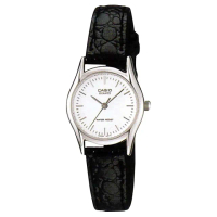【CASIO 卡西歐】送禮首選-簡約造型氣質皮革淑女錶(LTP-1094E)