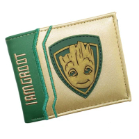Marvel Wallet Groot Short Purse with Coin Pocket Gift for Boys Girls Wholesale