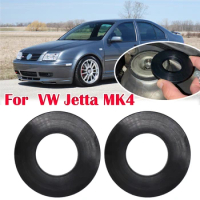 2X Car Front Shock Absorber Tower Rubber Buffer Ring Bushing Bearing Washer Protector Durable Reduce Noise For VW Jetta MK4 1999