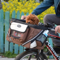 MYLB new fashion Pet Bicycle Carrier Bag Puppy Dog cat Travel Bike Carrier Seat Travel Accessories For Small Dog Basket Products