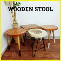 WOODEN STOOL / STOOL KAYU/MEJA KAYU / KURSI KAYU AESTHETIC