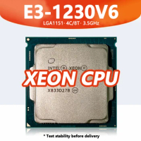Xeon E3 1230V6 processor 4 core 8 thread 3.50GHz 8MB 72W DDR4 LGA1151 for Workstation Motherboard C236 Chipsets E3-1230V6 CPU