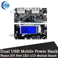 Dual USB 5V 1A 2.1A Mobile Power Bank 18650 Battery Charger PCB Power Module Accessories For Phone DIY New LED LCD Module Board
