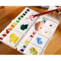 Palette Empty Watercolor Gouache Paints Tins Box For Painting Art Supplies