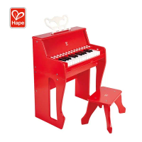 Hape 0630 Learn With Lights Red Piano With Stool Suitable for kids age 3+ years