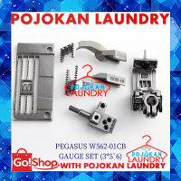 Gauge Set Overdeck Kam Timpa 3 Jarum 6.4MM Untuk Mesin Kamkut Pegasus W562-01