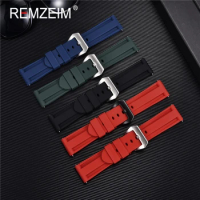 22mm 24mm 26mm Premium Silicone Watch Band Rubber Watch Strap Watch Strap Watch Replacement Watchband With Steel Buckle