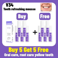10/5/3Pcs Tooth Refreshing Mousse Oral Care Dental Mousse Breath Freshening Toothpaste Oral Problems Yellow Teeth V34 Oral Care