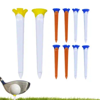 Golf Tees 10PCS Thicker Long Golf Simulator Tees Stable Golf Mat Tees For Reduced Friction And Spin Simulator Practice Training