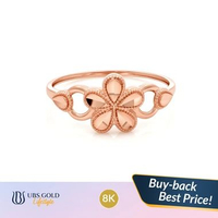 UBS Gold - Cincin Emas - 8k - Model Bunga - Ccs4003k 14 Rose Gold