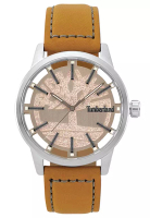 Timberland Watch Timberland - Jam Tangan Pria - Silver - Brown Leather Strap - 15362JS/07
