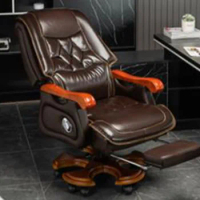 Massage Recliner Office Chair Dining Study Comfortable Reading Leather Office Chair Ergonomic Chaise Lounges Modern Furniture