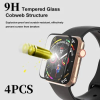4PCS Ceramic film For Apple watch Ultra 8 7 49mm 45mm 41mm Screen protector For Apple watch 6 5 4 SE 44mm 40mm 9HD Soft Glass