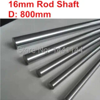 2pcs 16mm - 800mm linear round shaft harden rod chrome plated Rod